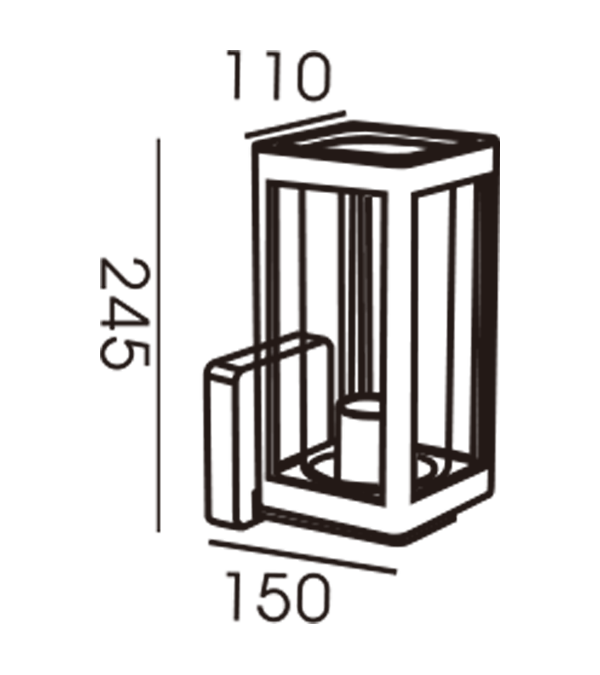 110 lasikansi ylösalaisin seinävalaisin HR60122 110 lasikansi ylösalaisin seinävalaisin HR60122