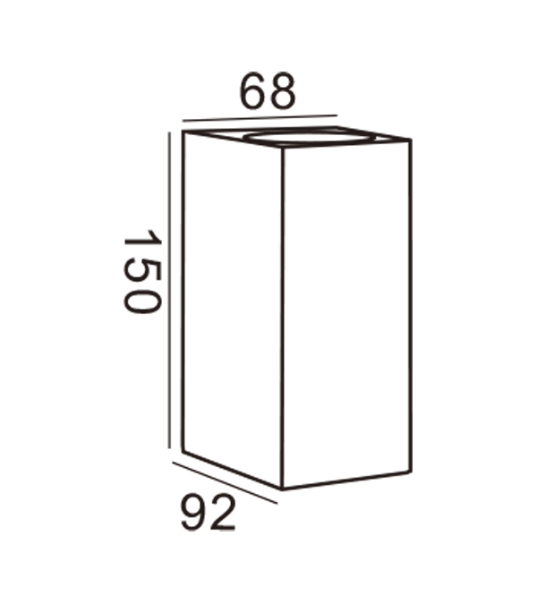 Puinen 4 seinävalaisin HR60206 Puinen 4 seinävalaisin HR60206