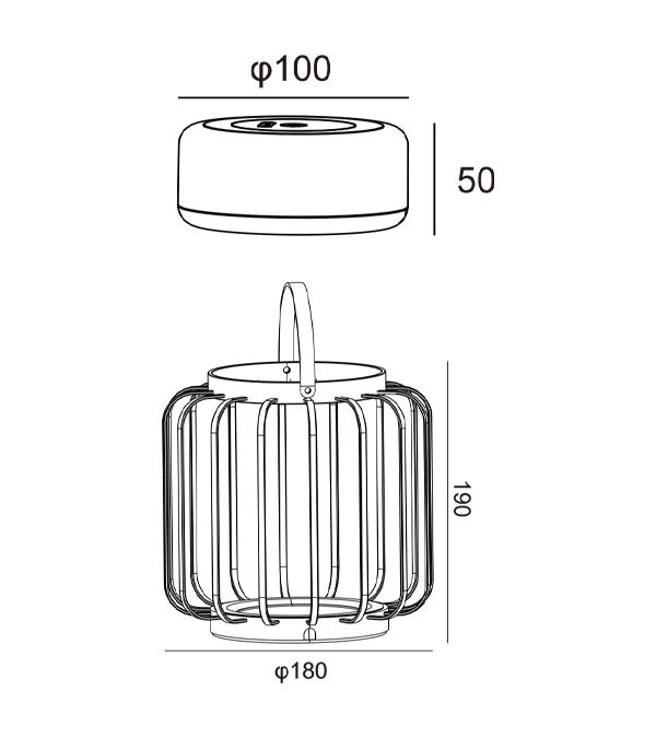Ontto Lantern latauslamppu HR95016 Ontto Lantern latauslamppu HR95016