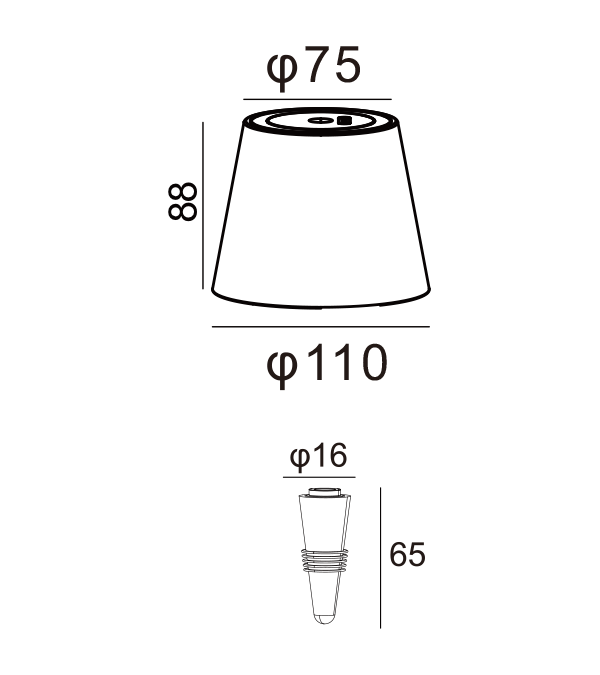 Varjostintyyppinen viinipullon latauspöytälamppu HR95045 Varjostintyyppinen viinipullon latauspöytälamppu HR95045