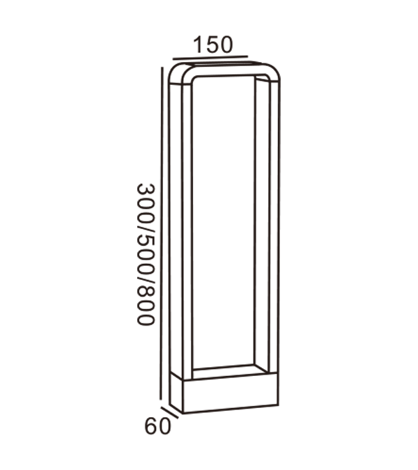 Neliönmuotoinen puutarhavalo HR60072-800 Neliönmuotoinen puutarhavalo HR60072-800