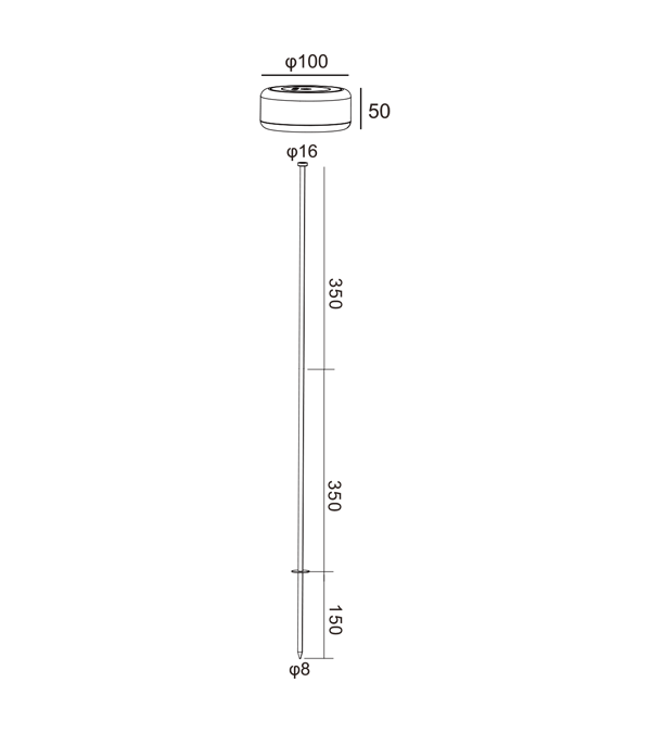 400 High Black Body ladattava valo HR95004-400 400 High Black Body ladattava valo HR95004-400