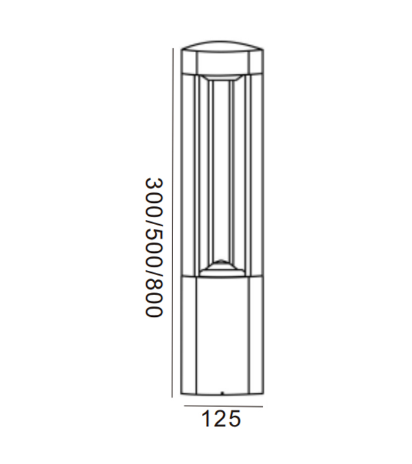 125 kolmion LED-puutarhavalaisin HR60031-300-LED 125 kolmion LED-puutarhavalaisin HR60031-300-LED