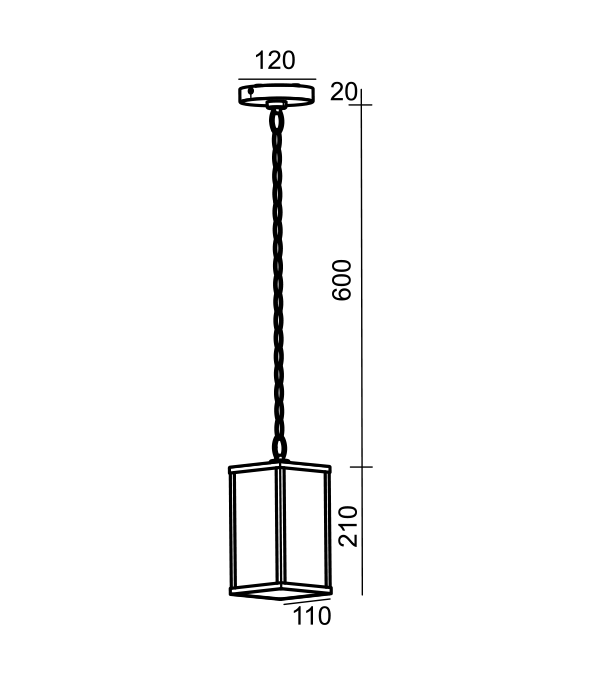 Nelipuolinen lasinen valonsäätökattokruunu HR60722-830 Nelipuolinen lasinen valonsäätökattokruunu HR60722-830