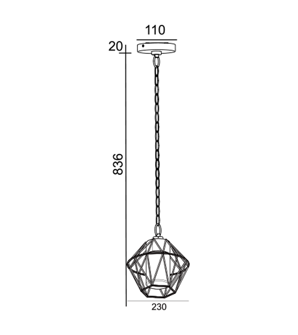 Kattokruunu HR60502-836 Kattokruunu HR60502-836
