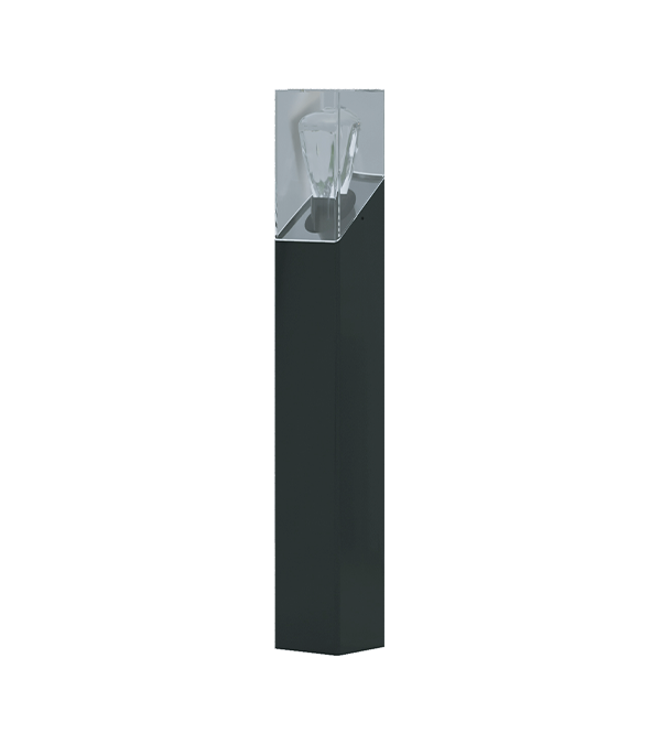 E27 Square Smoke Grey PC puutarhavalo HR60133-600 E27 Square Smoke Grey PC puutarhavalo HR60133-600