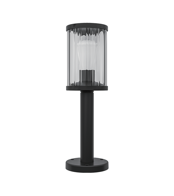 Pystyraidallinen lasi LED-puutarhavalaisin HR60132-600 Pystyraidallinen lasi LED-puutarhavalaisin HR60132-600
